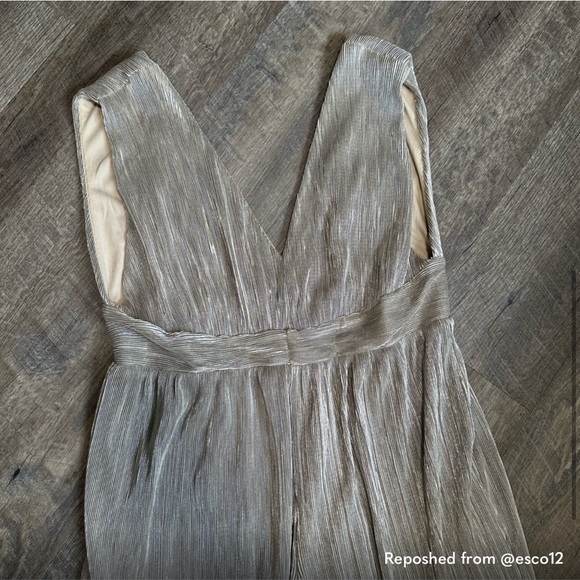 LULUS Metallic Sparkly Jumpsuit - Picture 5 of 6